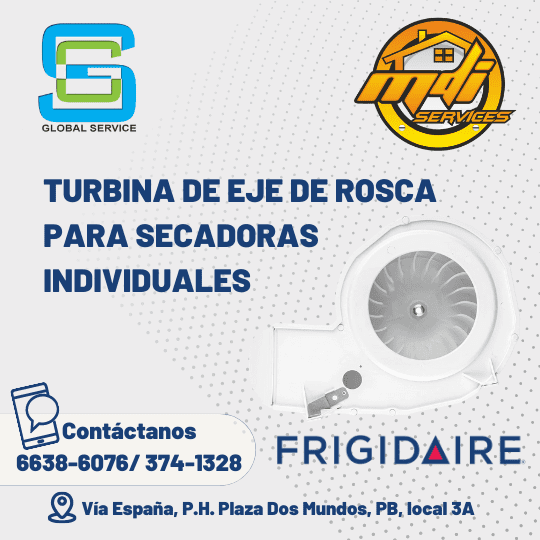 TURBINA SECADORA FRIGIDAIRE 131775600